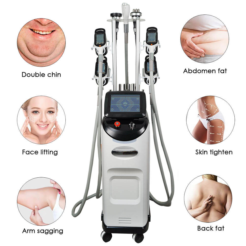 360 Fat Freezing Machine Cryo Slimming 40k Cavitation Cellulite Reduction Radio Frequency Lipolaser Machine Fat Cryo Machine
