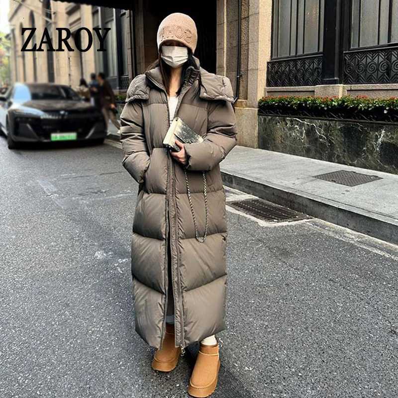 ZAROY Padded Women Jacket Windproof Warm Winter Long Parkas Overcoat Loose Casual Hoodie Coat Skiing Outerwear T251105