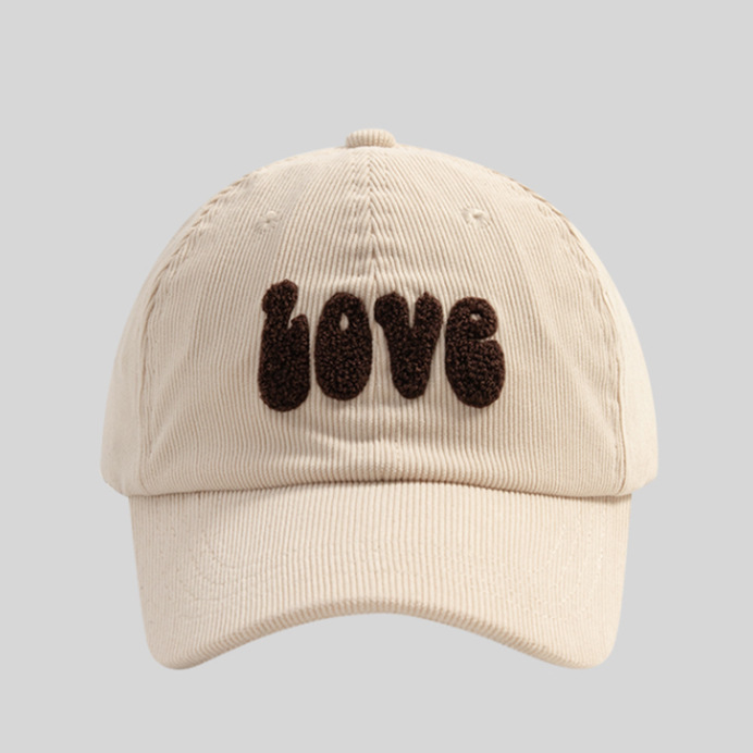 Retro casual Designer hat striped embroidered soft top baseball cap corduroy duckbill cap sports hats for women unisex free shipping adjustable