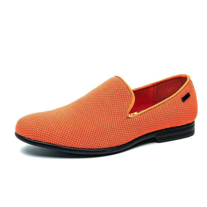Large size simple breathable 2024 Spring and Autumn new men's business casual set loafers