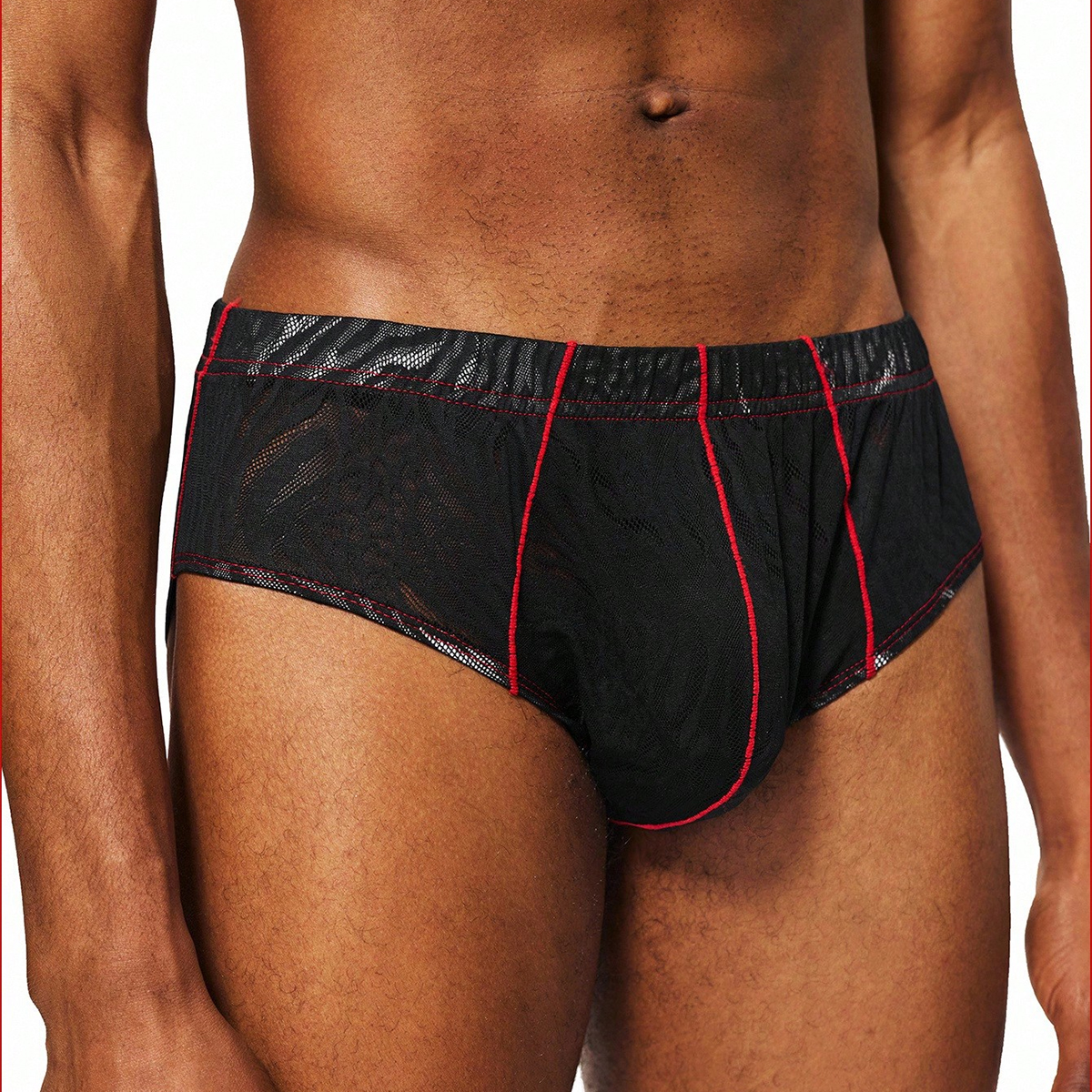 Men's Underwear-Men's Mesh Breathable Loungewear Boxers - Lightweight Skin-Friendly Loose Home Shorts-250103