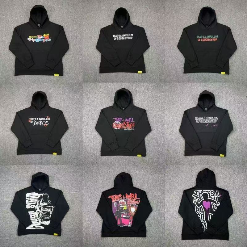 thats a awful lot of caugh syrup designer mens y2k hoodies vintage graphic hoodie fashion streetwear casual coughsyrup shirts us size S-XL