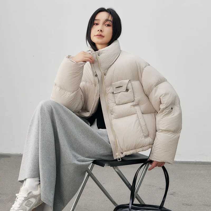 Down Jackets Woman Winter Coats New Warm WomenS Clothing Trend 2025 Short Down Jackets Stand Collar High Quality Loose CoatT251105