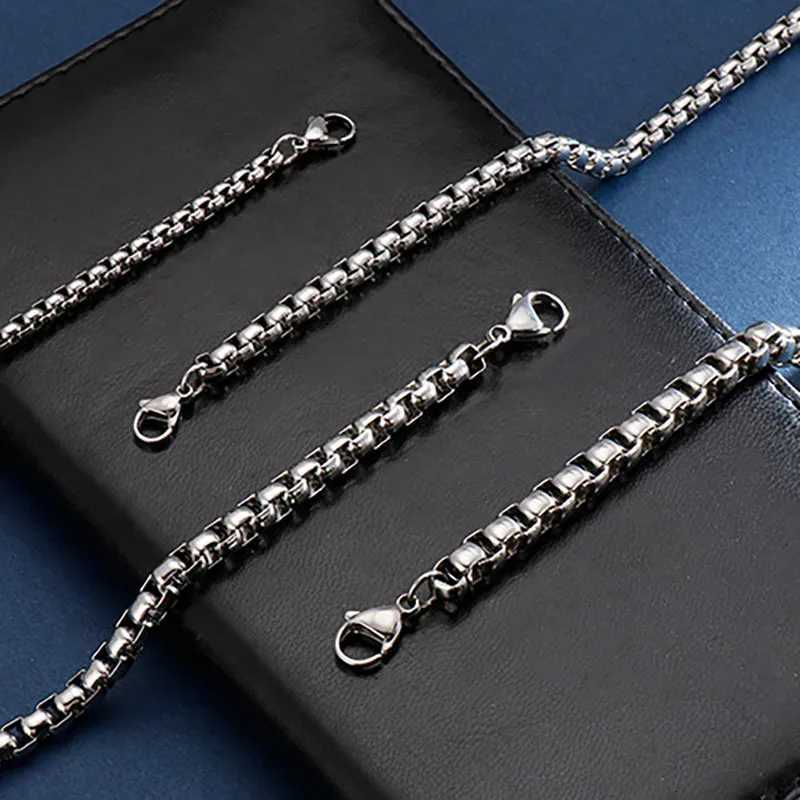 Minimalist 3/4/5/6/7mm Cuba Chain Bracelet Homme 100 Stainless Steel Braslet Punk Link Braclet Gift For Him Pulseiras MasculinaXJ251105