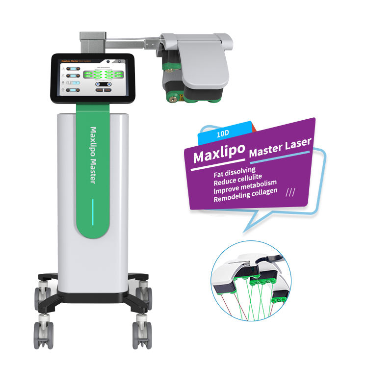 10D Laser Weight Loss Slimming Machine 10D 532 635 Green Light Max Lipo Laser for Master Pain Relief Beauty Personal Care