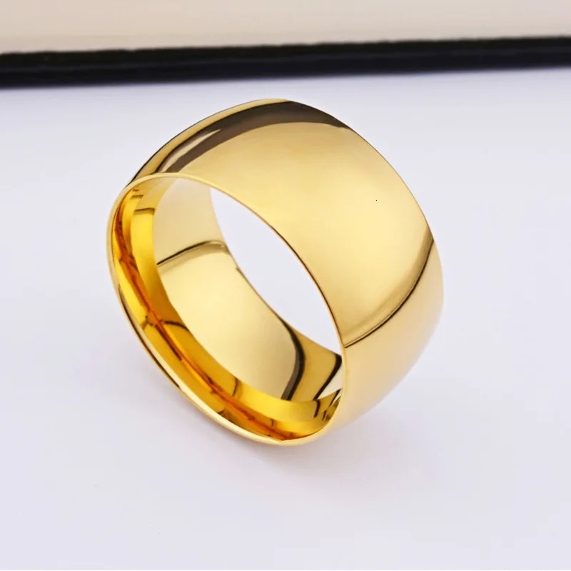 10mm Never Fading Classic Engage Wedding Steel Rings for Men And Women Jewelry 251031