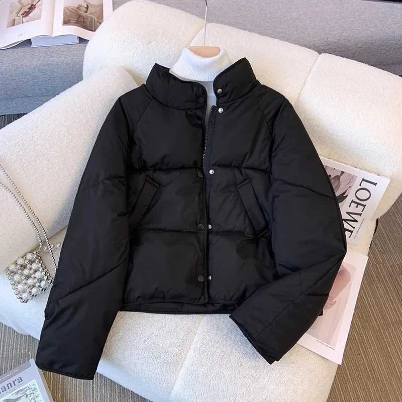2024 New Korean Winter Fashion Parkas Women Jacket Puffer Loose Casual Lightweight Warm Cotton Padded Jackets Female OvercoatT251105