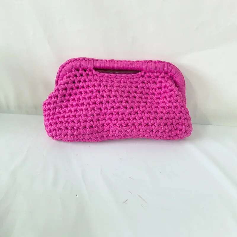 Women's bracelet cloud handbag crochet clip bag, underarm bag