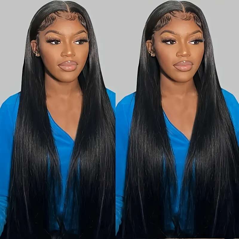 Brazilian Bundles Human Hair Dyed Can Be Bleached Double Weft Unprocessed Straight Extensions Natural Black Color For Women