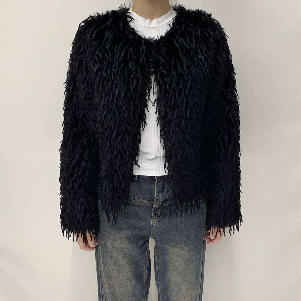 New Faux Fur Women High Quality Fashion Coat Short Jacket
