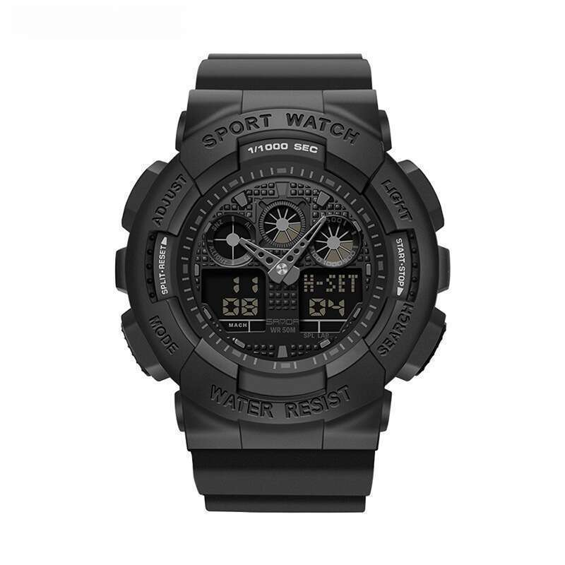 DHwatches Sanda 3017 Electronic Multi-Function Waterproof Sports Watch for Students Outdoor Personality Creative Men and Women Wristwatch