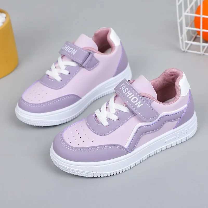 Girls Fashion Non-slip Sneakers Purple New Casual Shoes Students Running Shoes Kids Children Girls Breathable Outdoor ShoesT251105