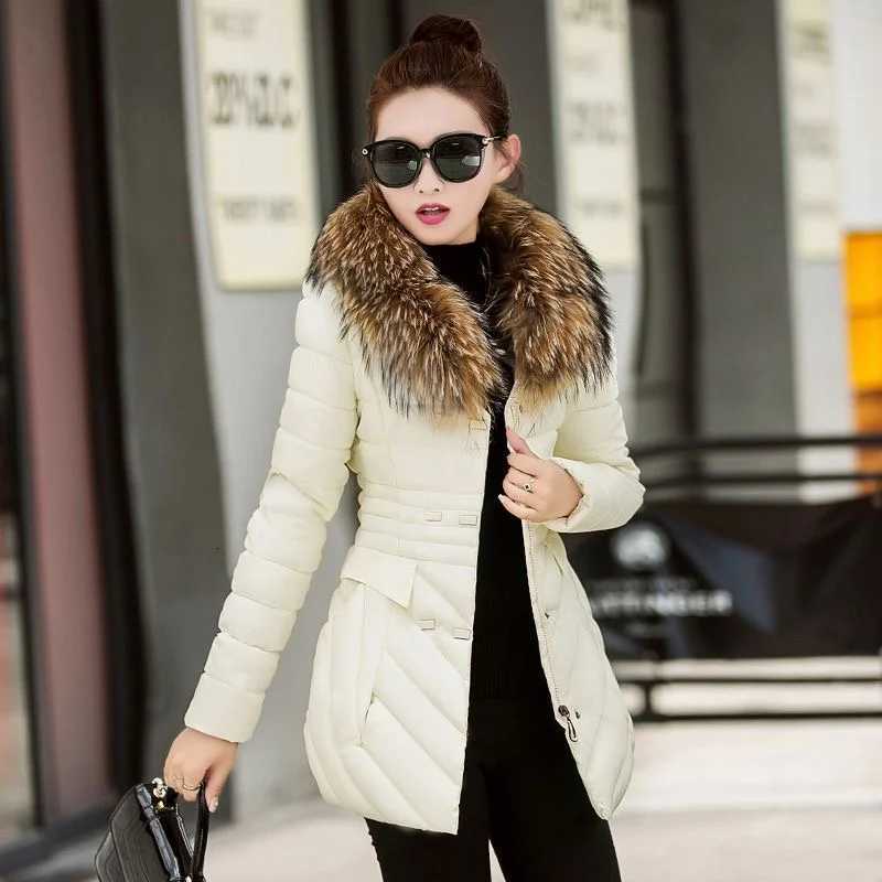 2025 Winter New Fashion Korean Version Anti-season Cotton-padded Womens Long Loose Warm Cotton-padded Jacket Hooded Coat TideT251105