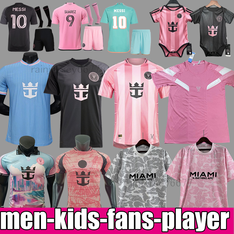 2025 2026 inter maimi soccer jerseys inter miamikids football kits inter miamia jersey football FANS PLAYER MEN KIDS KIT SETS 25 26 MESSIS Soccer Jerseys