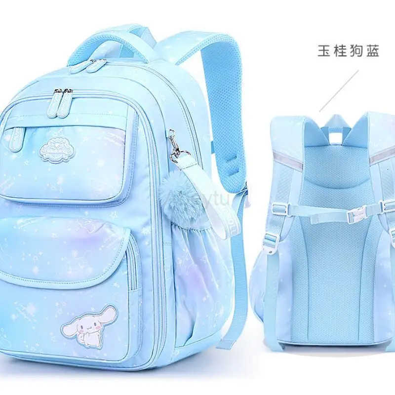 Sanrio Student Spinal Protection Schoolbag Kuromi My Melody Children Cartoon Large Capacity Light Waterproof Backpack Kawaii New H251105