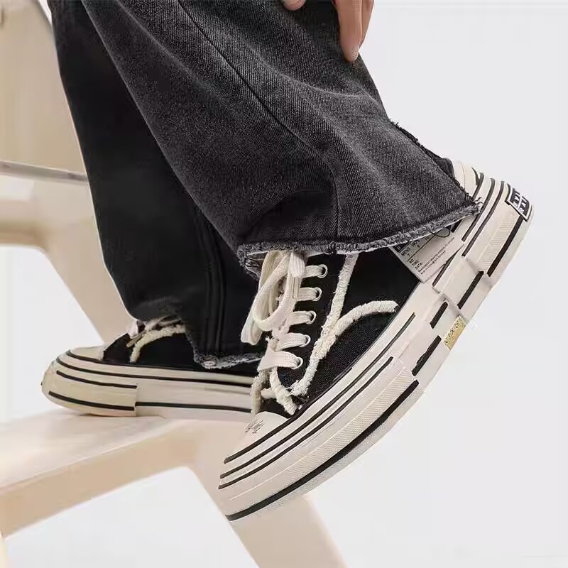 Couple canvas shoes women's retro versatile casual sneakers