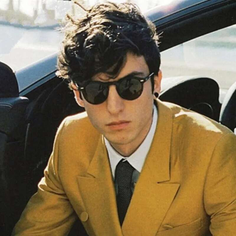 Retro Round Fashion Rice Nail Box For Men And Women Trend Joker Sunglasses