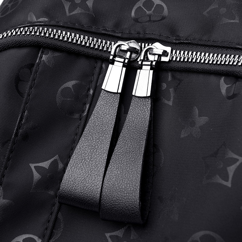 Fashion New Oxford Cloth Printed Women's Backpack Large Capacity Versatile Leisure Travel Backpack Black Free Shipping