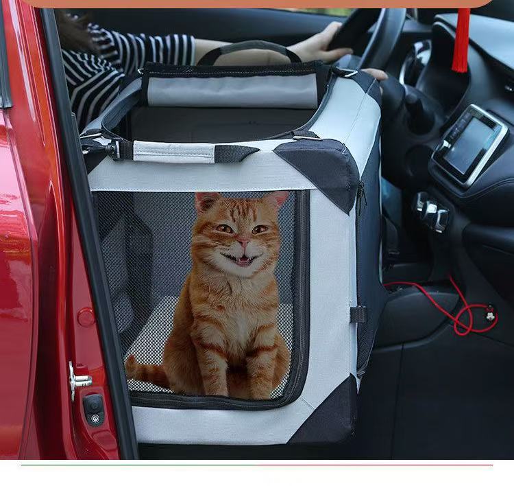Folding car cat cage out portable pet tent cat kennel portable four seasons general rear trunk available