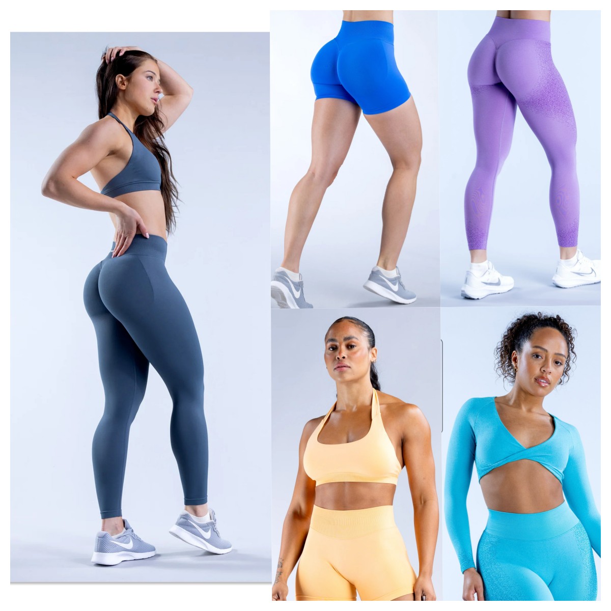 Gym Impact leggings yoga outfit sexy yoga leggings sports high waist nude trousers nude nine-point leggings pants women Seamless ninth fitness leggings 30colors