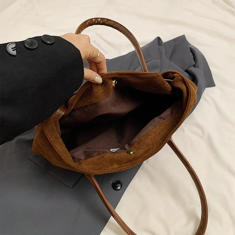 Women PU Fashion Shoulder Bag Large Capacity Casual Tote Handbag Solid Color Simple Commuting Travel Hobo 251105