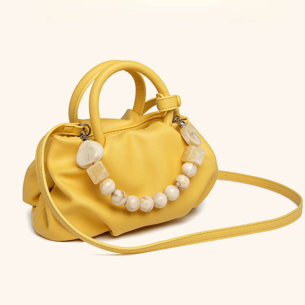 Travel Tote bag Cloud Handbag Trendy Soft Leather Fashion Niche Design Single Shoulder Crossbody bags Pearl Bag Wallet