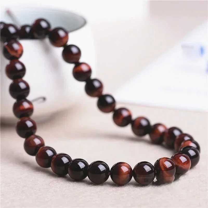 Natural Red Tiger Eye Stones Buddha Beaded Couples Jewelry Exquisite Fashion Elastics for Men and Women C251105