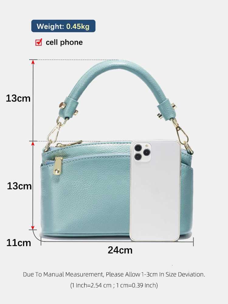 Zency Women Blue Red Bag Soft Genuine Leather Zipper Cowhide Leather Shoulder Bag Ladies Crossbody Small Handbag Satchels Sac Z251104