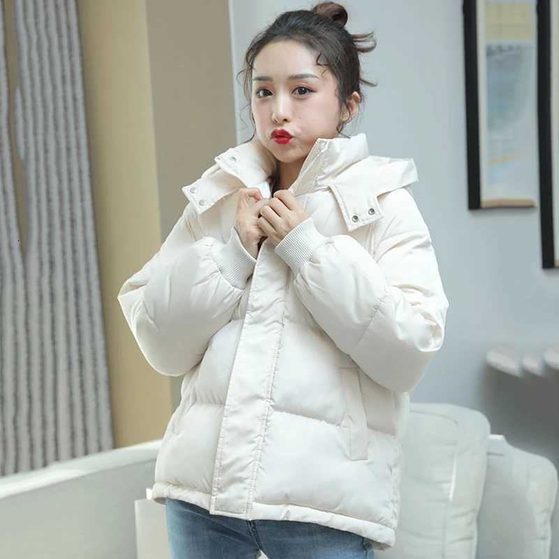 Korean Cotton Clothing Women Overcoat New Winter Jacket Female Fashion Warm Hooded Wide Thick Bread Clothing Ladies Parka CoatT251105