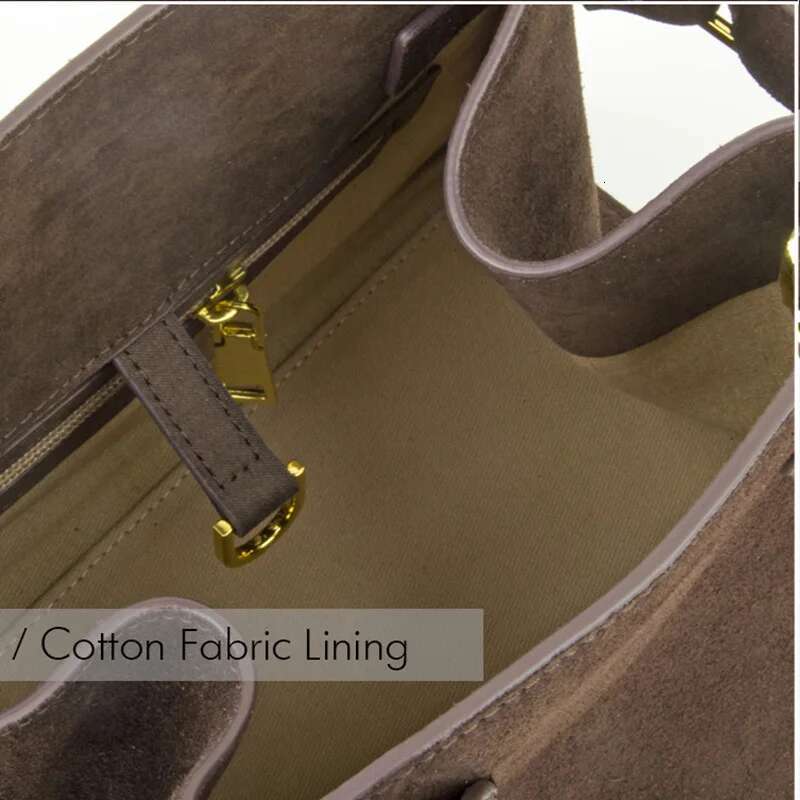 Donna-In Genuine Suede Commuter Tote Bag For Work Travel Real Cow Leather Handbag With Removable Shoulder Strap