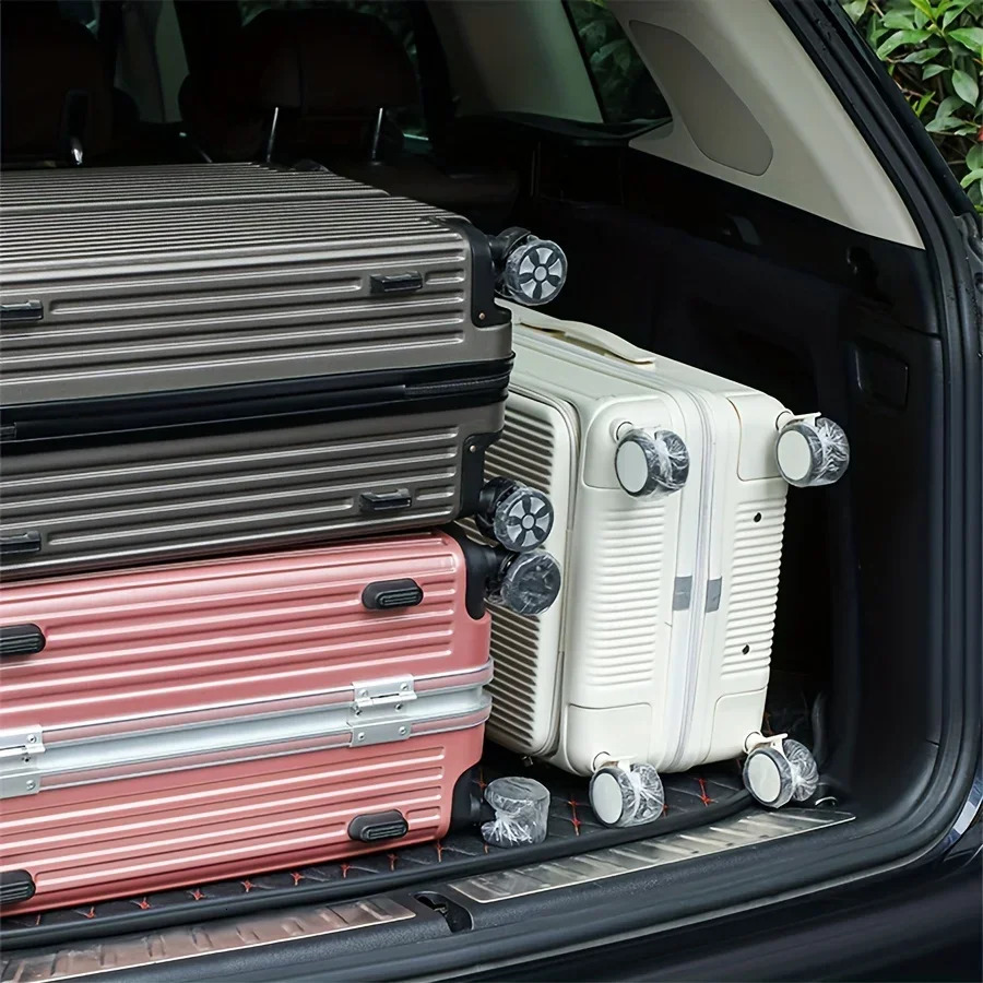 5080pcs Luggage Wheel Covers Dustproof Suitcase Protectors Wheel Disposable Travel Accessories for Trolley Cases 251031