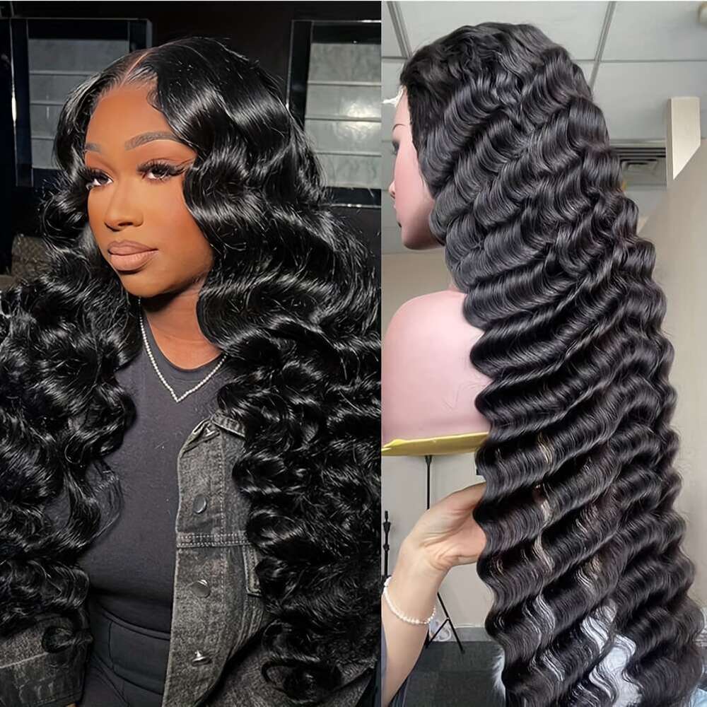 13X4 Front Human Brazilian Virgin Hair 180% Density Natural Black 613/14 Blonde/15 Bury/16 Dark Brown - Pre Plucked With Baby Hair, Full Lace Frontal 