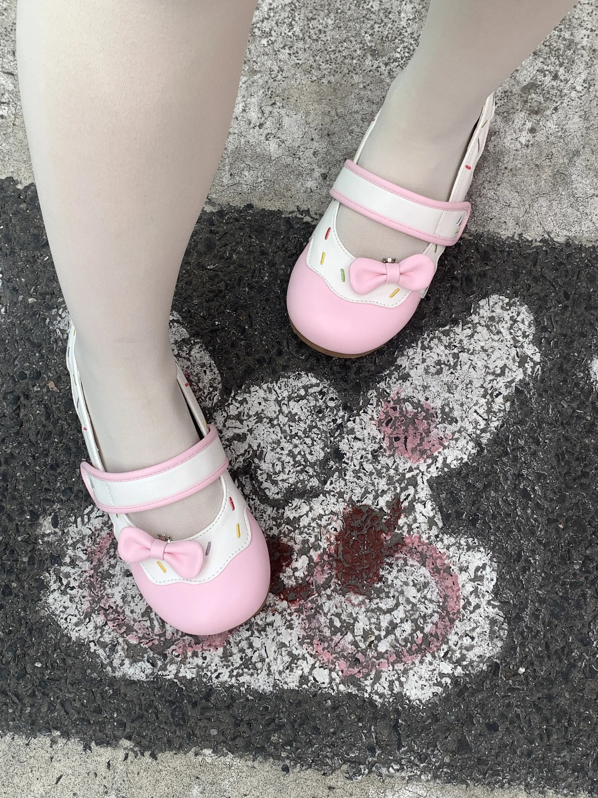 Cute Sweet Flat Shoes Summer Heels Mary Jane Round Head Shoe for Women Casual Chunky Heels Pumps 251103