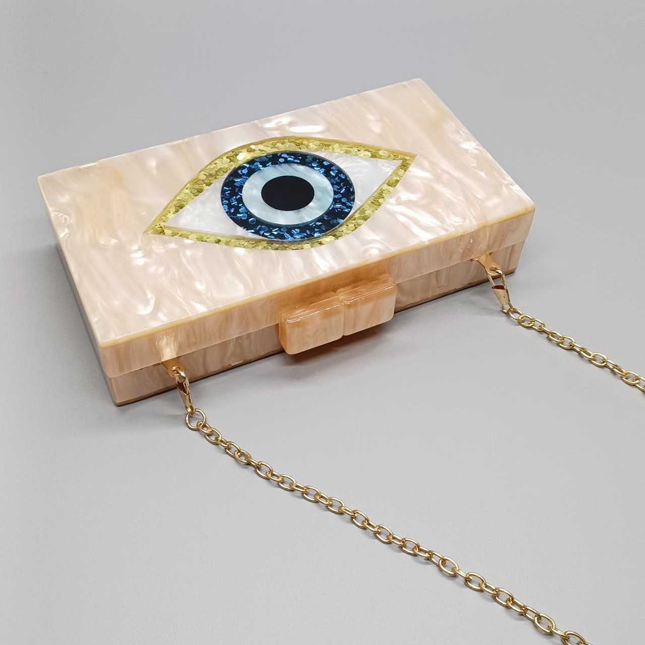 New Acrylic Eye Bag Wedding Dinner Bag Handheld Bag Chain Strap Crossbody Bag