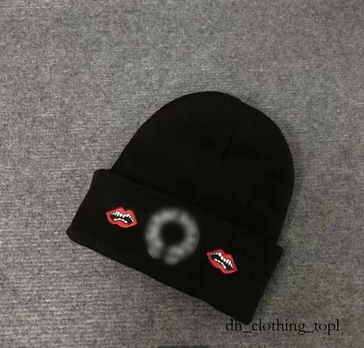 Chrome Beanie Winter Warm Beanie Women's Designer Pullover Cold Men's Outdoor Beanie Hat Luxury Fashion Classic Trend Designer Chrome Harts Knitted Hat b39