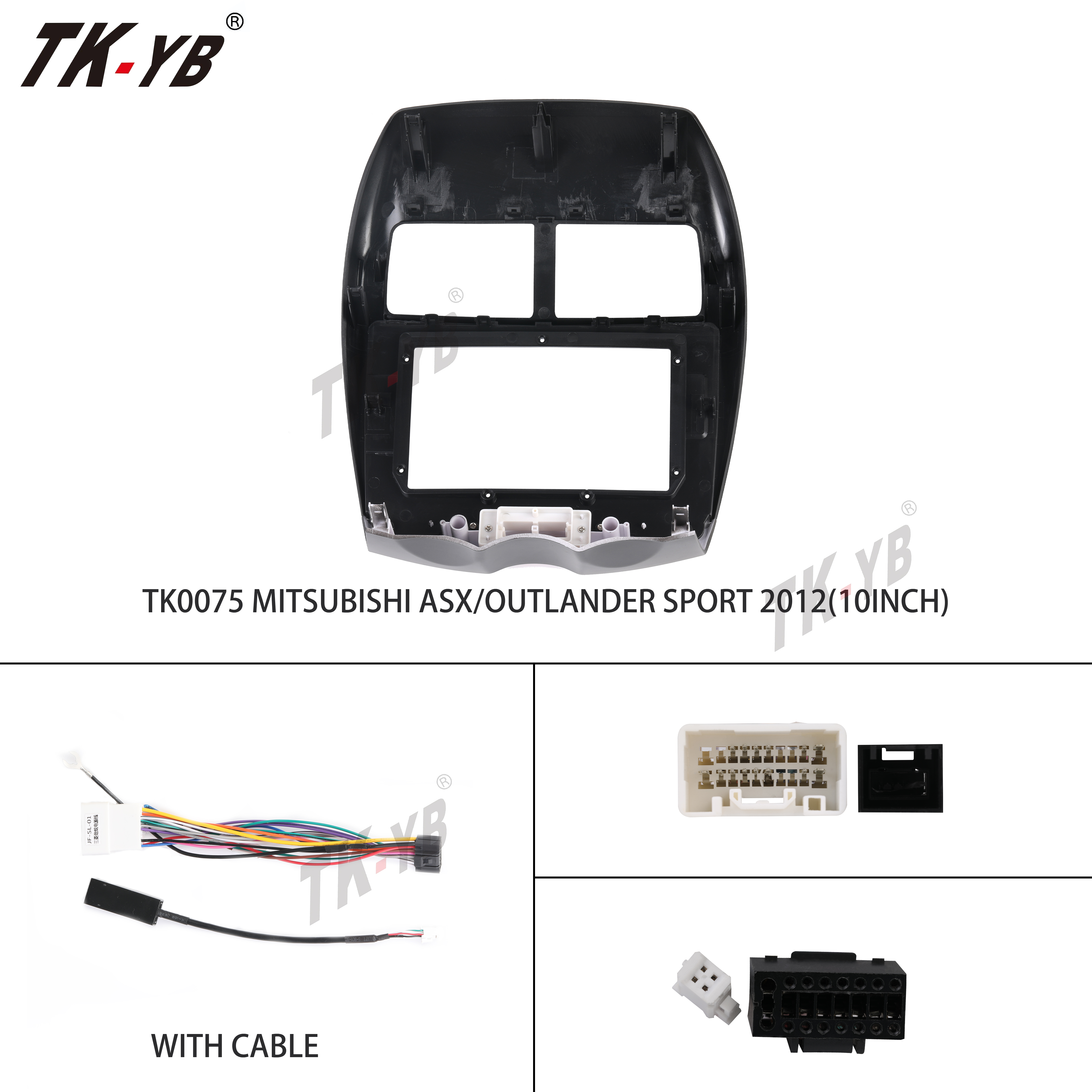 Suitable for MITSUBISHI New Strength Dazzle 10.1" Car Radio Frame Dash Kit Panel Installation Trimt car dvd