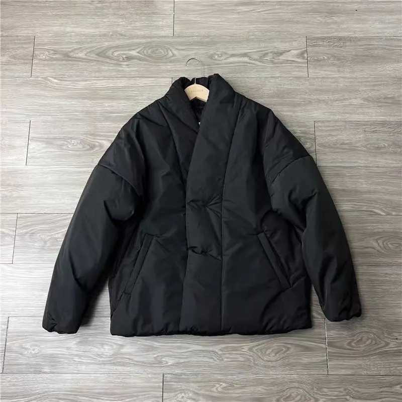 2024 Autumn/Winter New Womens Down Cotton Jacket Loose Commuter Windproof Stand Up Collar JacketT251105