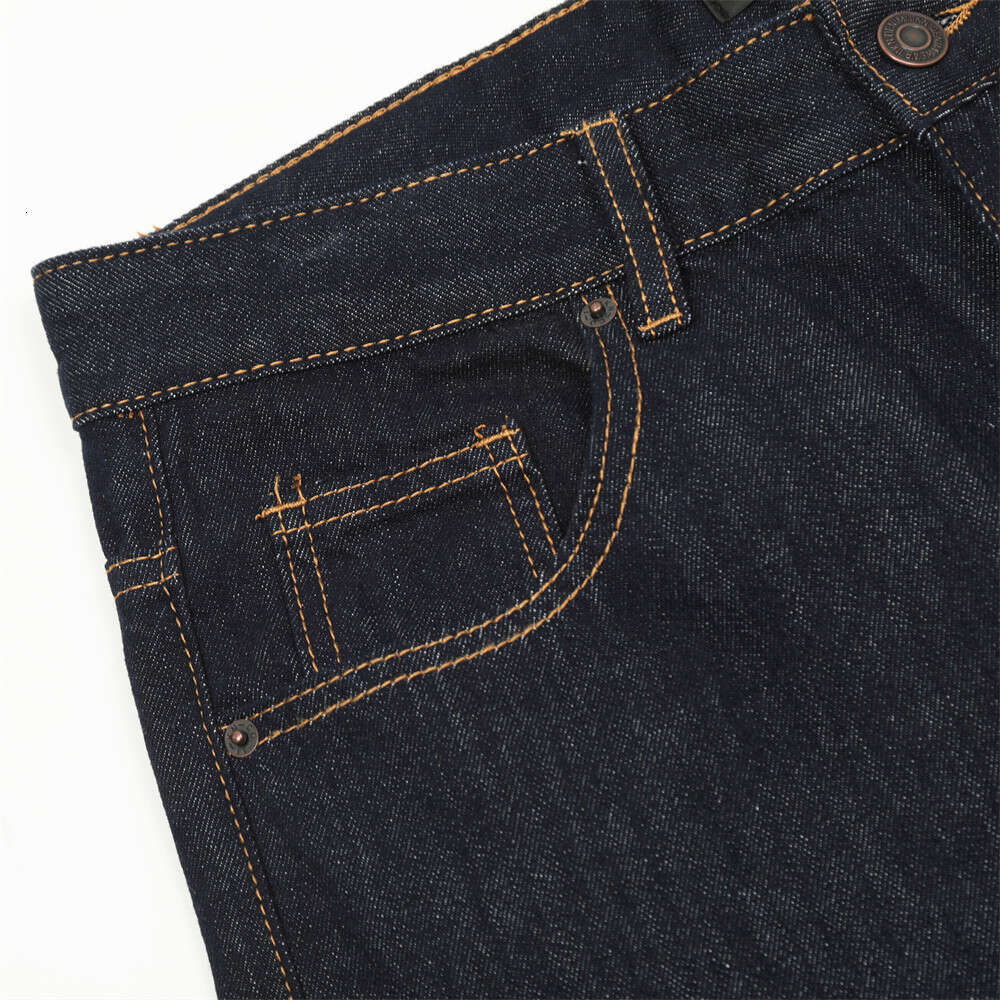 American High Street Original Color Denim Straight Long Men's Cleanfit Trendy Loose Basic Versatile Casual Pants