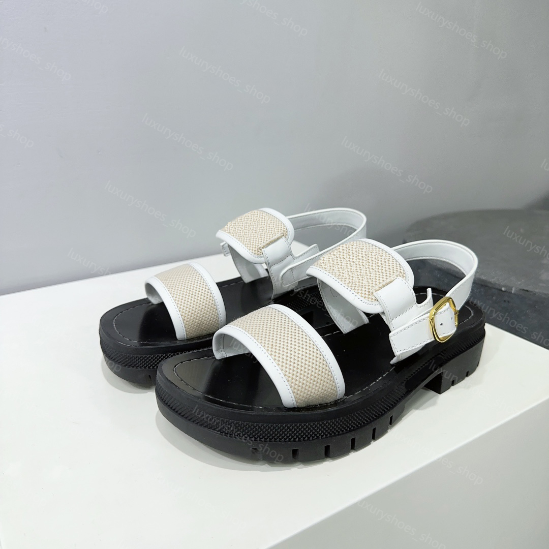 New plateau Clea Triomphe Gladiator chunky sandals Tippi Slide adjustable Buckle anklestrap flats shoes summer platform lu celene celin''celeine celinities b i R4Z5