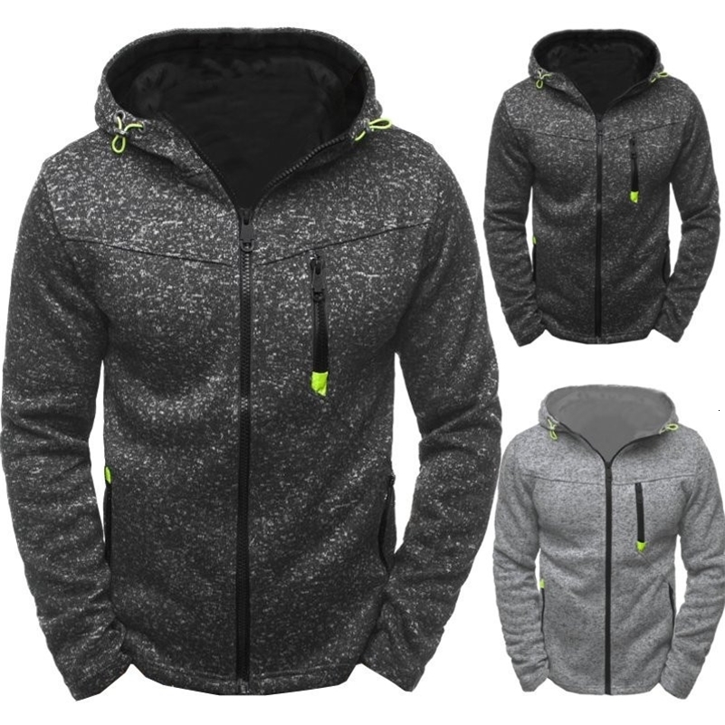 Mens Hoodie with Side Zipper Pockets Thin Wool Solid Color Tracksuit Casual Everyday Outdoor Hooded Tracksuit Long Sleeves 251104