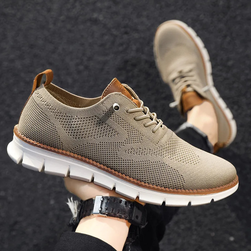 Men Casual Shoes Breeze Stylish Oxfords Fashion Formal Business Urban Breathable Shoes for Male Non Slip Dress Sneakers for Man 251105