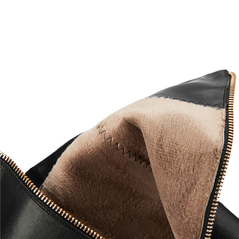 Fashion Casual European American Womens Over Knee Long Boots Pointed Sexy Elegant Genuine Leather Knight Boots Envo Gratis 251031