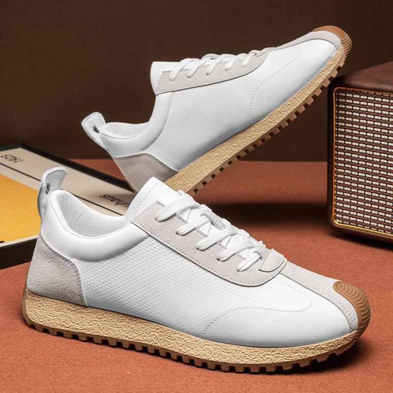 2025 New Arrival Men's Fashion Sneakers-Trendy Spring Summer Casual Shoes with Round Toe Lace-Up Design Chunky Retro Platform Sneakers for Men St