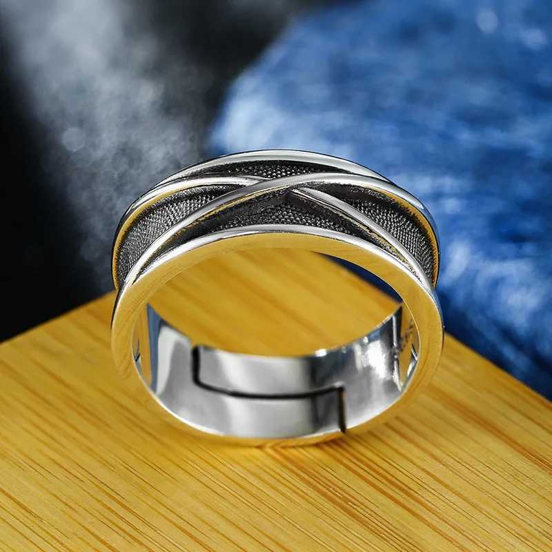 Retro Time Space Goku Black Ring Punk Gothic Open Ring For Men Handmade Unisex Designer Jewelry Accessories Anime Lovers Gift Z250407