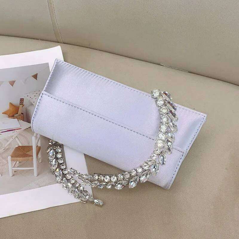 Designer Bags XIYUAN Lady Gems Shoulder Crystals Evening Handbag Women Party Prom Cross Body Bags Bridal Clutches Wedding Purse Hot Selling