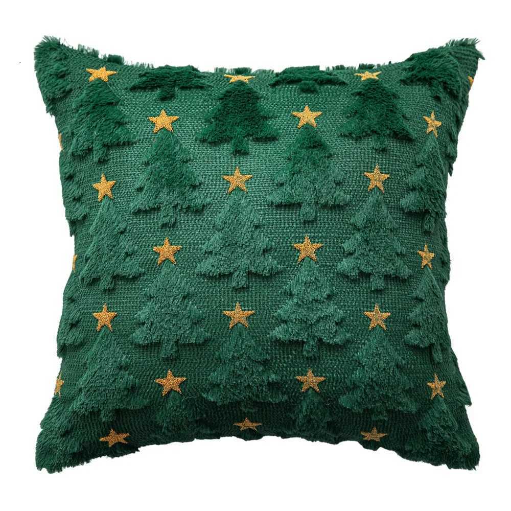 1pc Christmas Pillow Case Decorative Throw Cushion Set - Knitted Christmas Tree Pattern for Living Room Sofa Cushion Cover Y251105