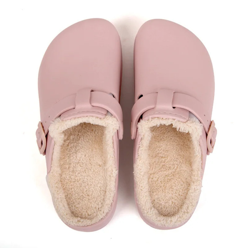 Asgard Fur Women Slippers Antislip Waterproof Plush Lined Outdoor Garden Shoes Winter Fluffy Shoes Warm Fuzzy House Slides 251031