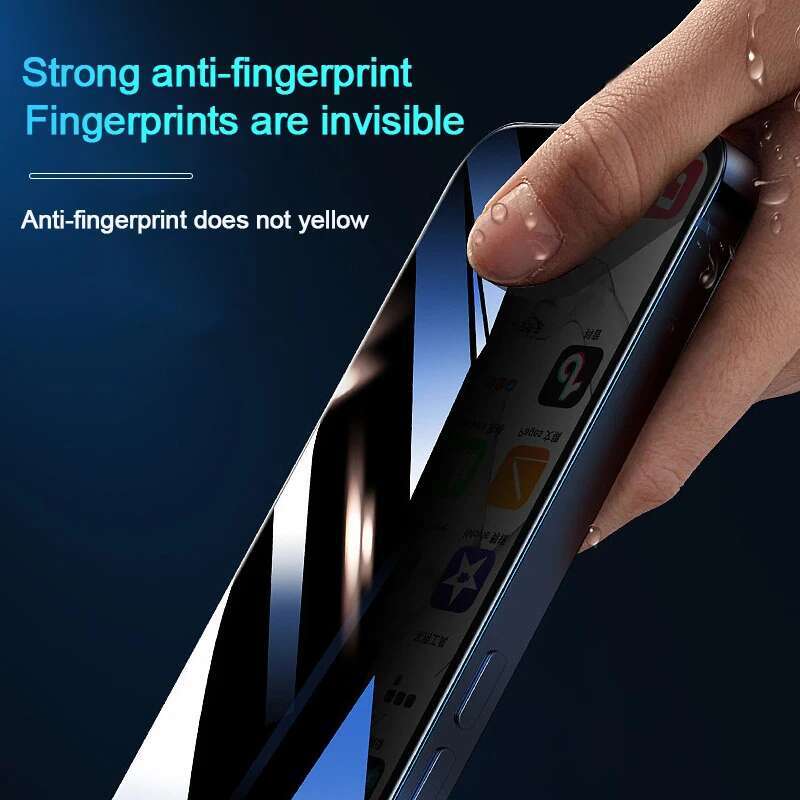 1-2Pcs Full Cover Privacy Screen Protector IPhone 16 15 13 11 14Pro Anti-spy Tempered For iPhone X XS Max XR Glass