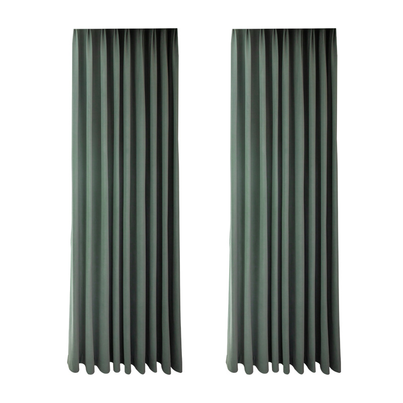A502 thickened full light-proof fine linen coating composite process heat insulation and sound insulation fine cotton and linen curtain finished produ