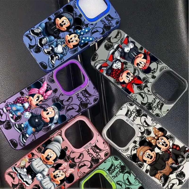 Minnie Mouse Full Screen Phone Case for iPhone 16 15 14 12 11 ProMax 7 8 Plus XR XS MAX 13 Mini Cool Back Cover